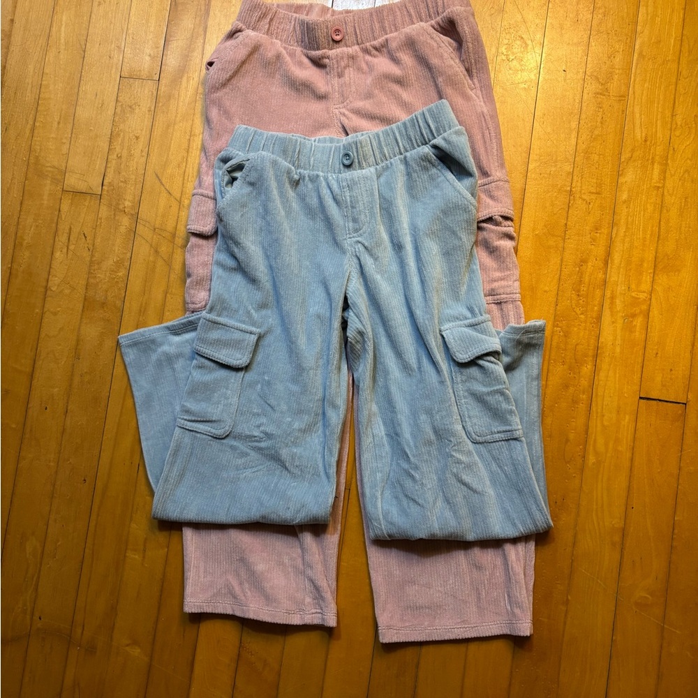 Girls Cat and Jack wide leg cargo pants
